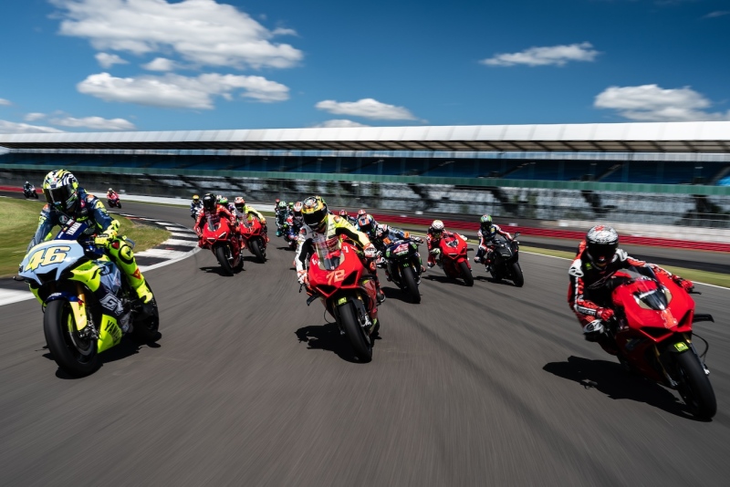20. June 2024, Track Day Of Legends, Monster Energy, Silverstone, UK, Tracking Shot, Marco Bezzecchi