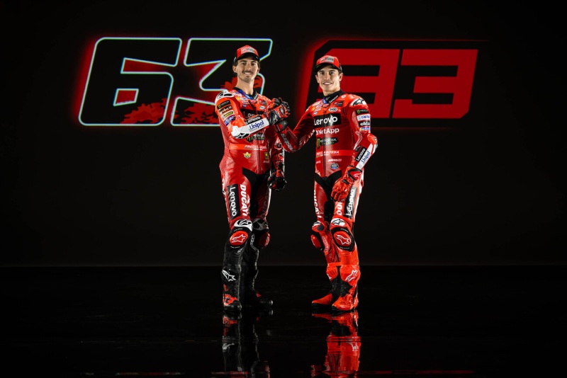 Pecco-Bagnaia-Marc-Marquez-MotoGP-2025-prezentacja-Ducati-4