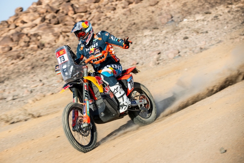 Edgar Canet (ESP) for Bas World Ktm Racing Team races during stage 1 of Rally Dakar 2025 from BISHA to BISHA, Saudi Arabia on January 04, 2025. // Flavien Duhamel / Red Bull Content Pool // SI202501040102 // Usage for editorial use only //