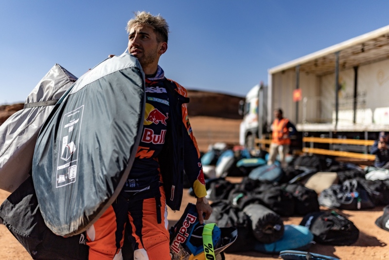 Luciano Benavides is seen during Stage 4 of the Rally Dakar 2025 from Al Henakiyah to Al Ula, Saudi Arabia on January 08, 2025. // Kin Marcin / Red Bull Content Pool // SI202501080824 // Usage for editorial use only //