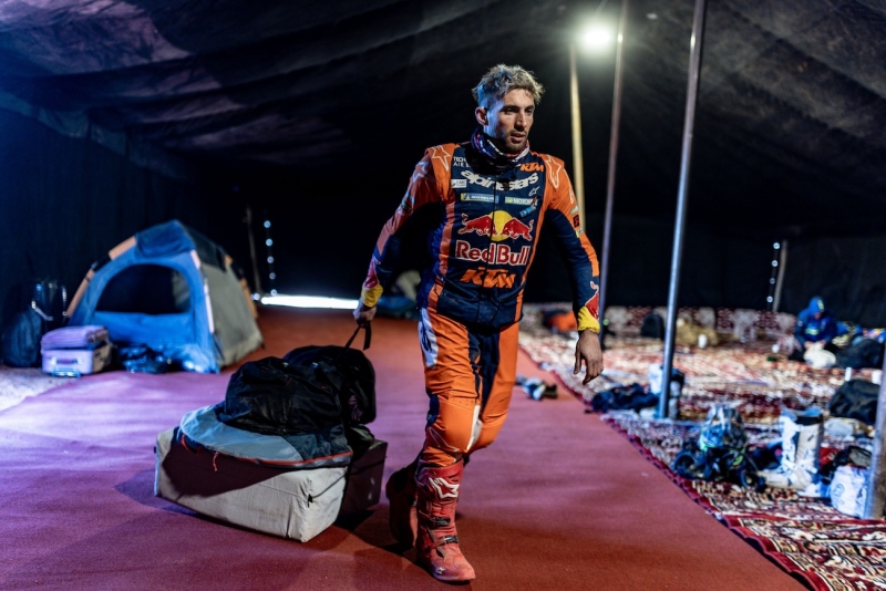 Kevin Benavides is seen during Stage 4 of the Rally Dakar 2025 from Al Henakiyah to Al Ula, Saudi Arabia on January 08, 2025. // Kin Marcin / Red Bull Content Pool // SI202501080836 // Usage for editorial use only //