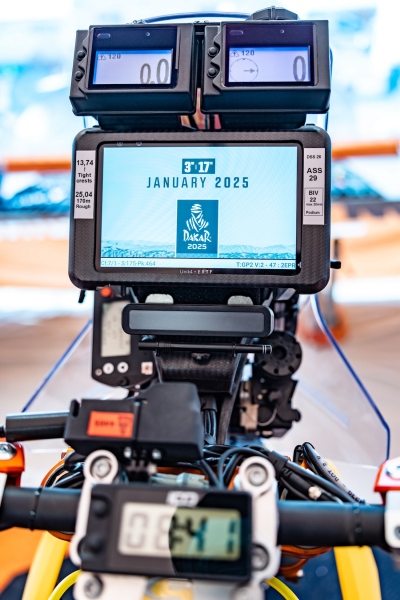 Luciano Benavides (ARG) for Red Bull KTM Factory Racing is seen at the prologue of Rally Dakar 2025 in Bisha, Saudi Arabia on January 03, 2025. // Kin Marcin / Red Bull Content Pool // SI202501030181 // Usage for editorial use only //