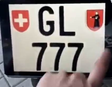 elektroniczna tablica rejestracyjna