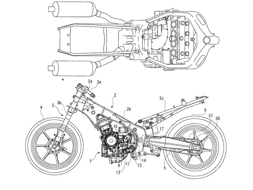 Nowa Suzuki Hayabusa - szkic patentowy