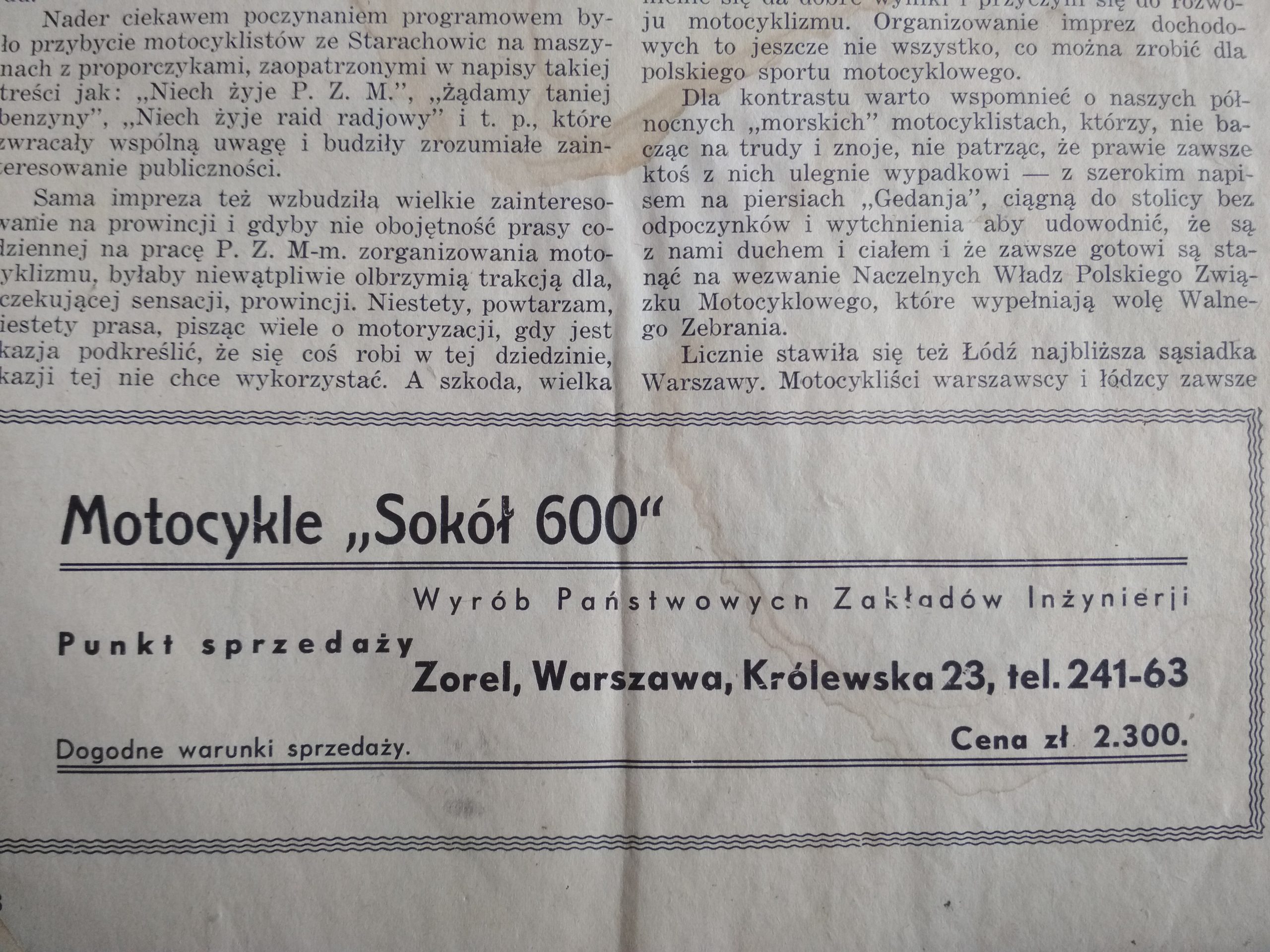 Sokół 600 RT. Polskie motocykle zabytkowe