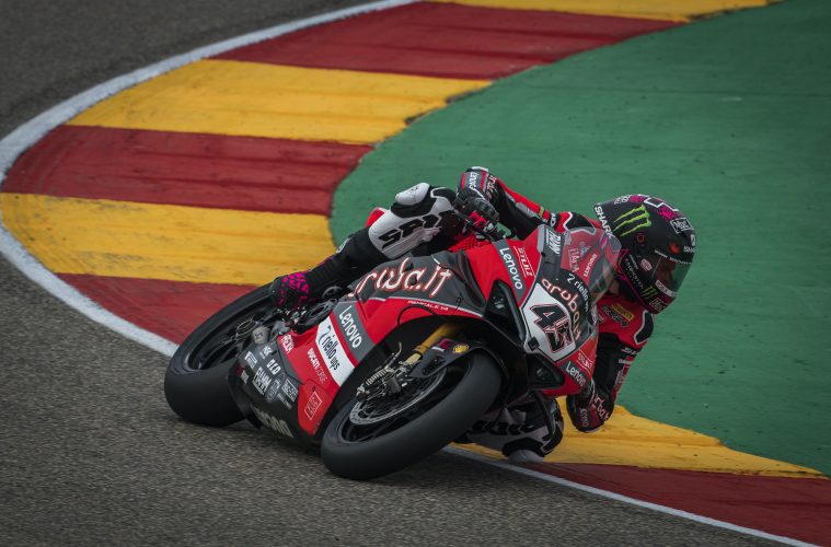 Scott Redding w akcji w Aragonii