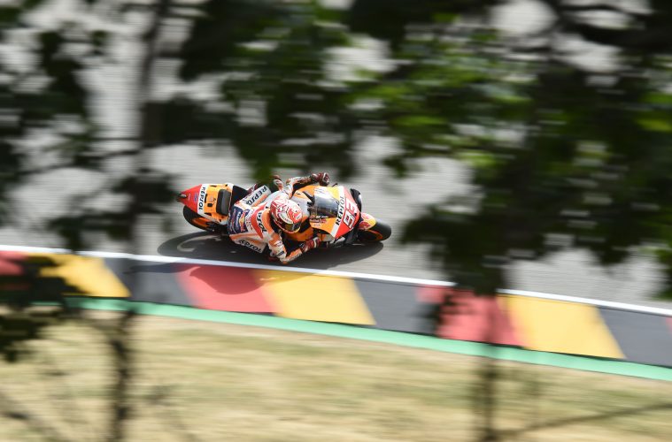 Marc Marquez na torze Sachsenring