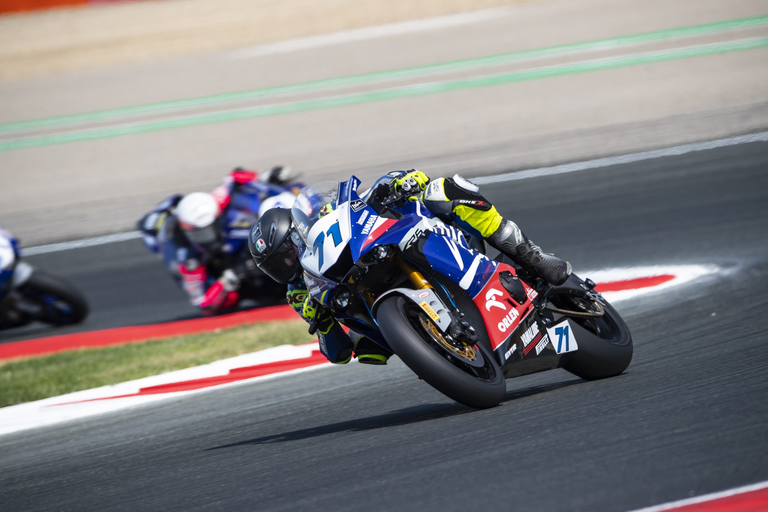 Christoffer Bergman podczas rundy World Supersport na Circuito de Navarra