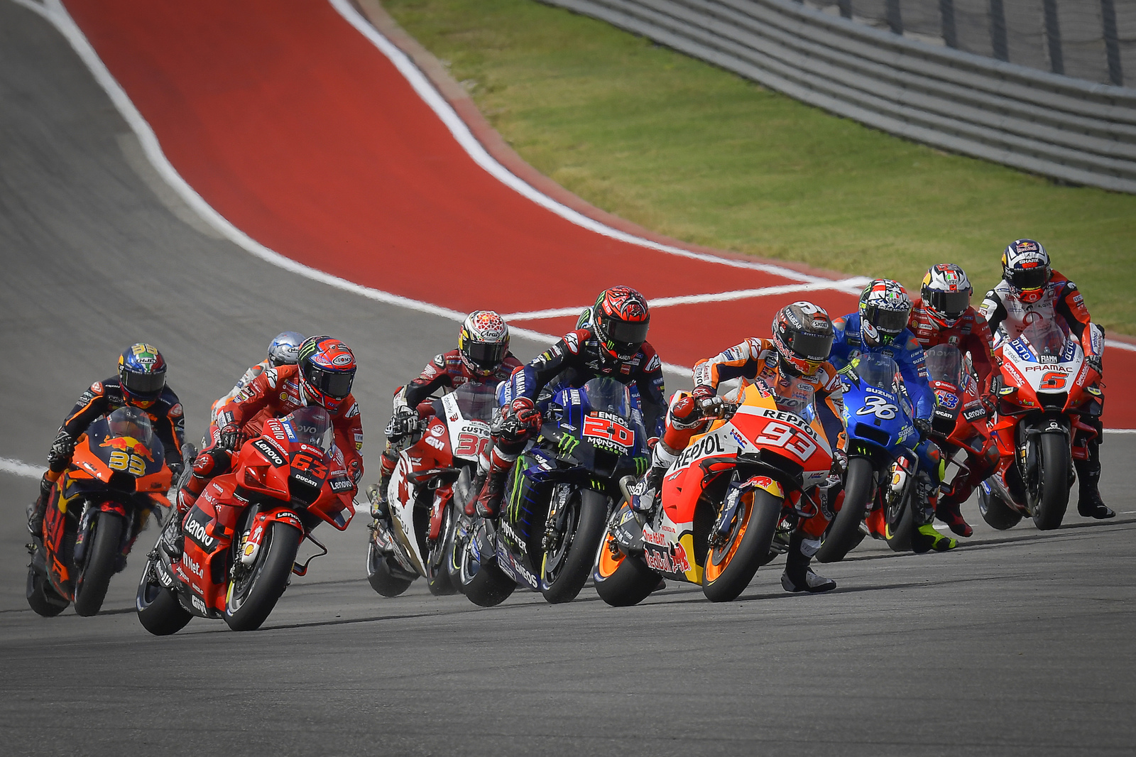 Start wyścigu MotoGP na COTA w Austin (Teksas, USA)