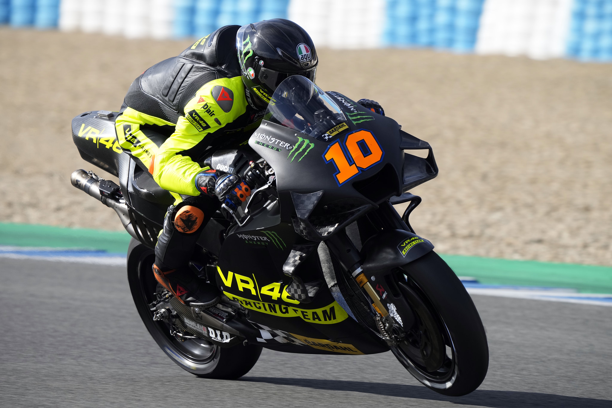 Luca Marini podczas testów MotoGP w Jerez w listopadzie 2021