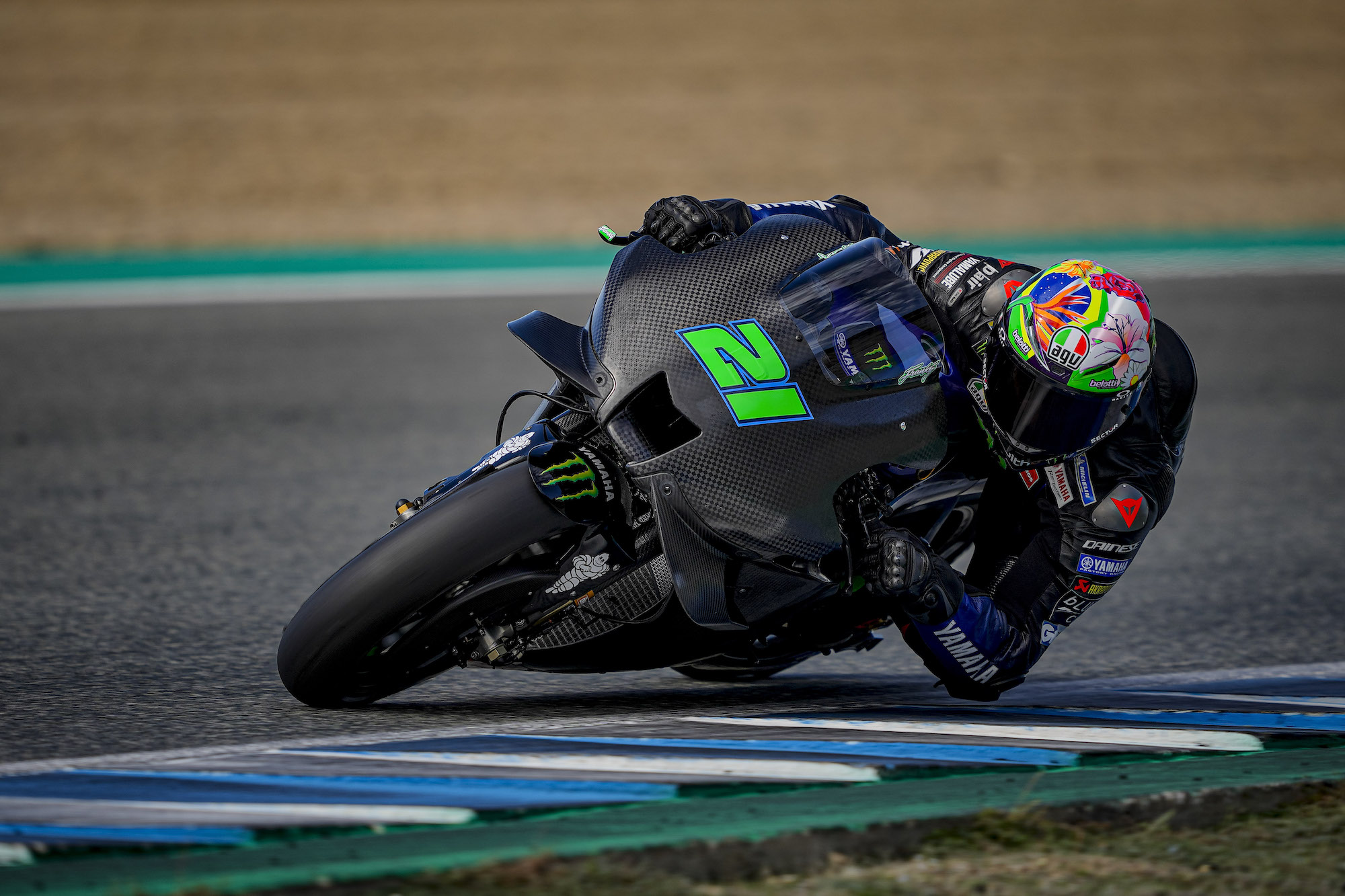 Franco Morbidelli podczas testów MotoGP w Jerez w listopadzie 2021